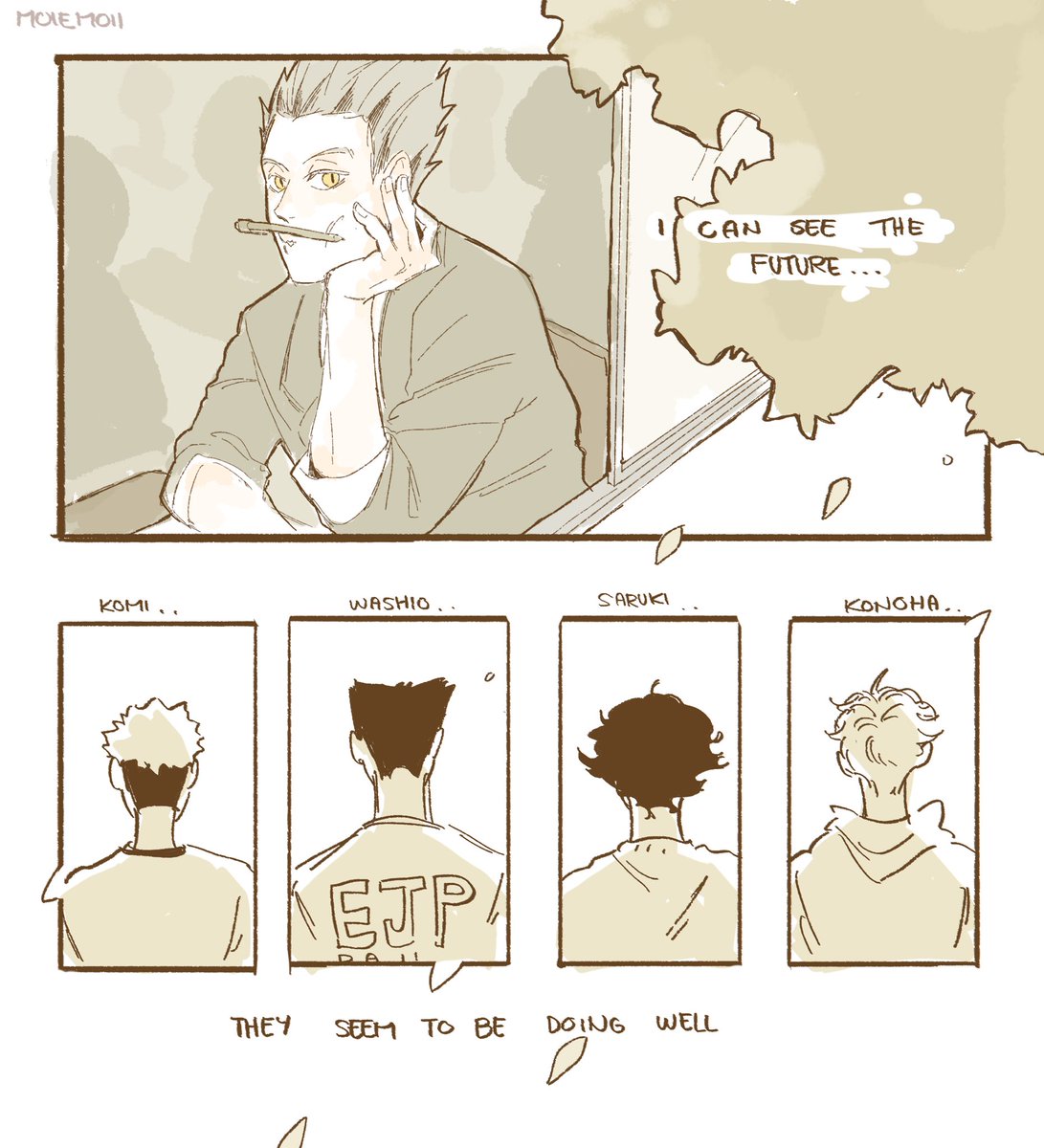 [day 3 - future] Bokuto, his visions, thoughts and Akaashi #bokuakaweek 