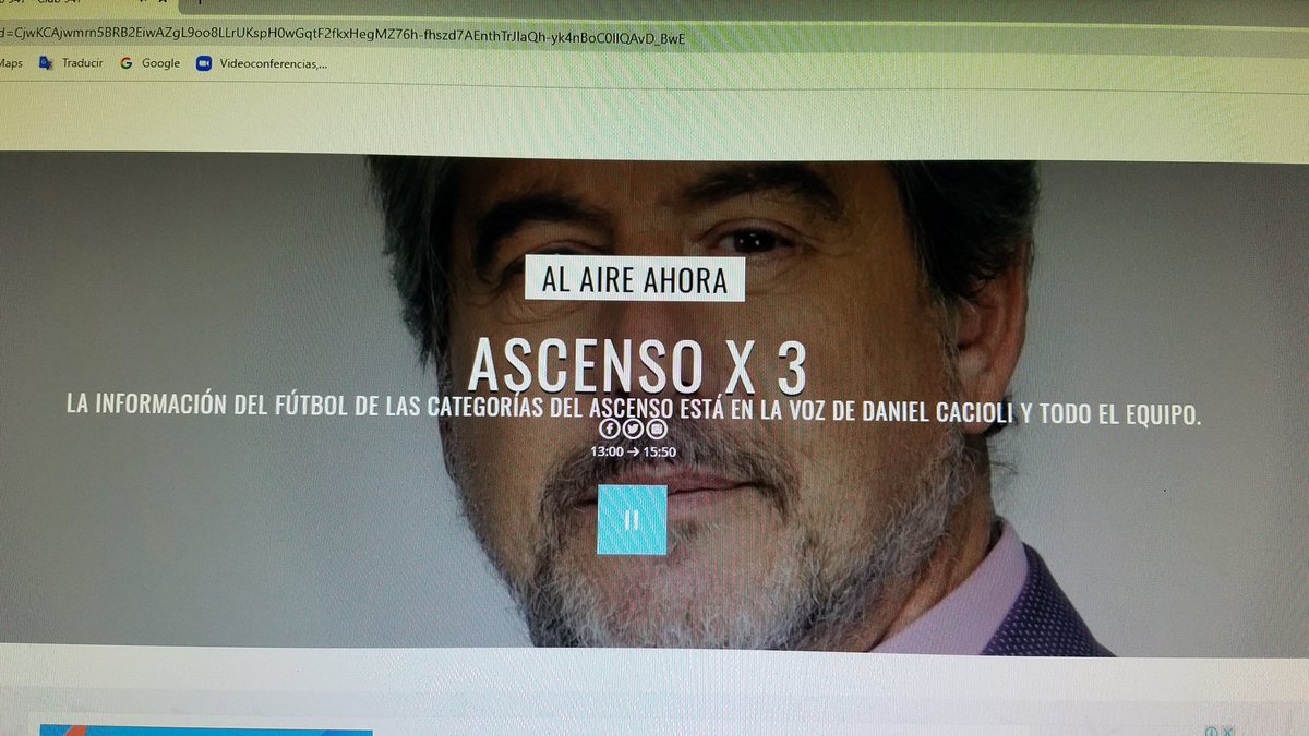 drclaudiosalud's tweet photo. #Ahora
@DanielCacioli entrevista en @ginesggarcia en @ElAscensox3 sobre la vuelta al fútbol y la reunión con @afa en @947FMRadio https://t.co/5kvFJpGMfX