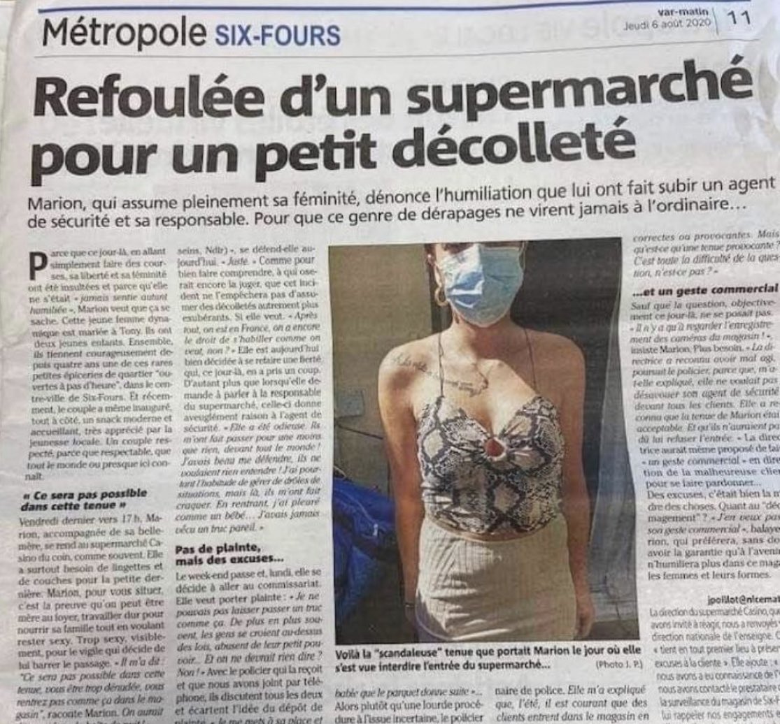 De quelle confession est ce vigile qui s’est permis ça en France ?