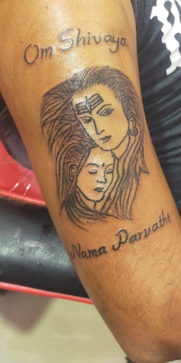 Shiva/Parvathy Tattoo 🙏 Artist- @freni_ashok at @daddy_om_tattoos  #shivatattoo #mahadev #devi #trendingreels #tattooideas… | Instagram
