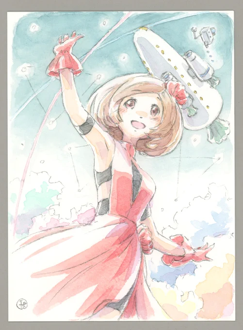 「きみとぼくのレゾナンス」のファンアート描きました!
宇宙服の主人公君をぐっと近くに描きたかったんですよ～ 