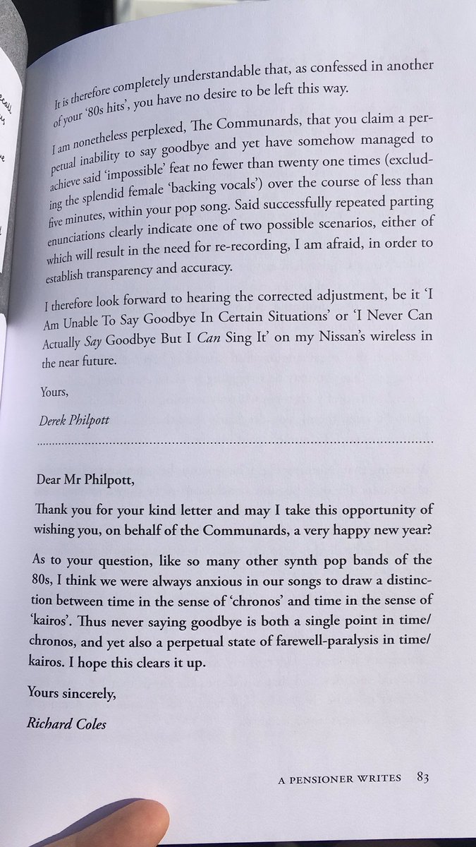 @RevRichardColes A superb reply in a forgotten book that I just rediscovered on my shelf. Very funny read. #dearmrkershaw by @DerekPhilpott