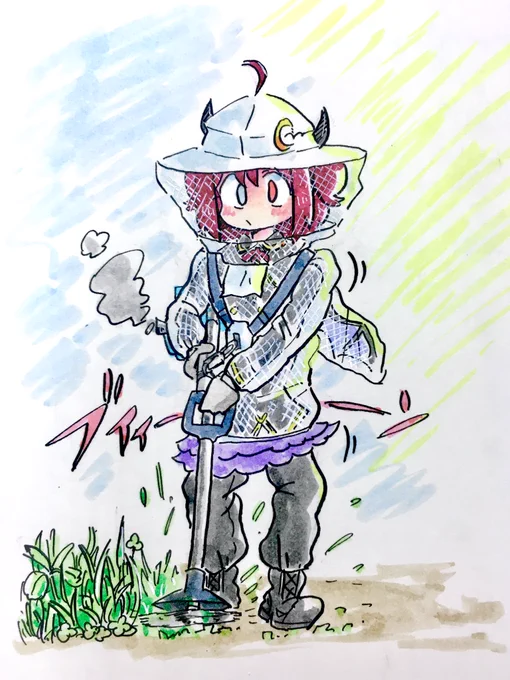 魔界のお手入れ頑張るのだ!
#ロアート 
