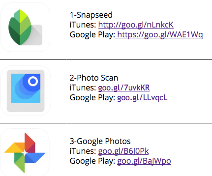 mimg1225's tweet photo. 3 #Google must have photo apps for editing, sharing and capturing shots:

✔️ Snapseed
✔️ Photo Scan https://t.co/wPRIliLgTJ
✔️ Google Photos 

#NivelA #ReCreodigital #innovarparami #photograghy #DesignersMindset @googlephotos #GoogleEdu #GoogleEI https://t.co/fqMOC9LyYY