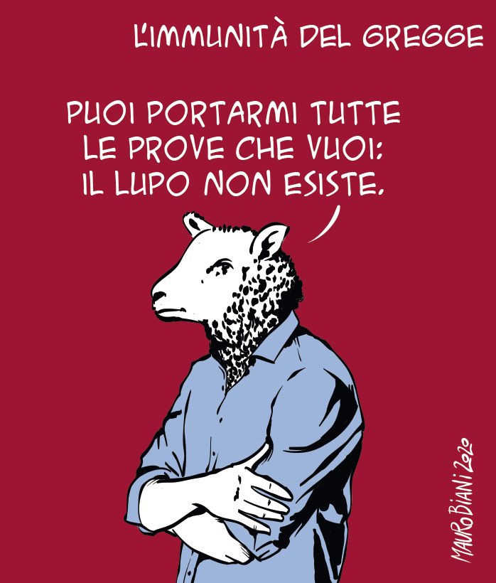 L'immunità del gregge. 
Oggi per <a href="/repubblica/">Repubblica</a>