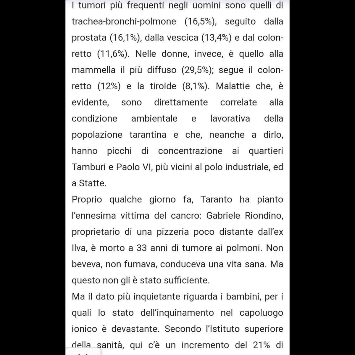 FacciamoRumore's tweet photo. Questi non sono banali numeri.Queste sono persone che vivono a Taranto.
La Fondazione Giorgio Di Ponzio vuole porre le basi per un centro di ricerca.
Poiché SOLO su Taranto si regista un tasso di incremento del +21%di tumori infantili sulla media nazionale
https://t.co/uHKaBnJfK8 https://t.co/LQzrkYBmIC