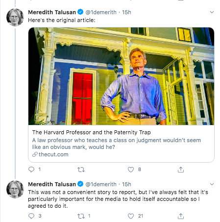 17. Them magazine executive editor Meredith Talusan obtained exclusive interviews with the Shumans, who say they did not know Hay was also filing suit, & Hay. Story published yesterday.  https://www.them.us/story/maria-pia-mischa-shuman-new-york-magazine-defamation-lawsuit https://archive.vn/BHM38 Archive of thread:  http://archive.is/xcEtU 