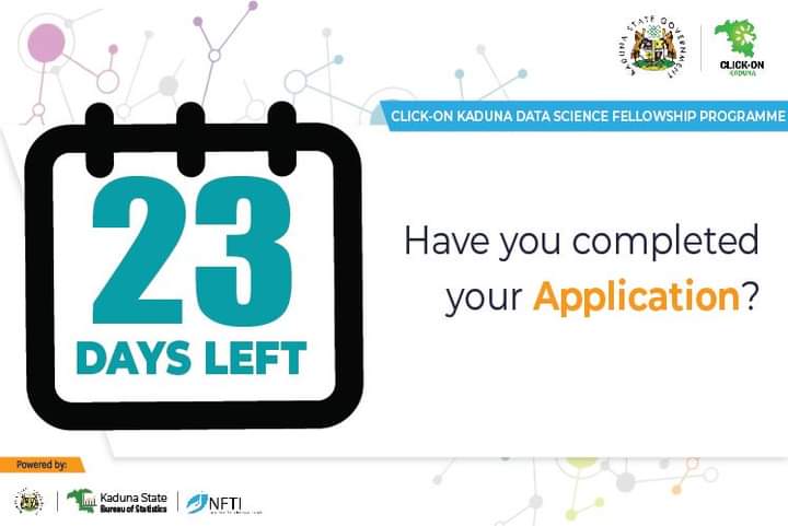 ClickOnKaduna's tweet image. The #DataScienceFellowship is a highly intensive Programme designed to create the data scientists of tomorrow from qualified STEM academics. The 6 months programme will provide fellows with skills required to become leading Data Scientists in today&apos;s world datascience.click-onkaduna.ng
