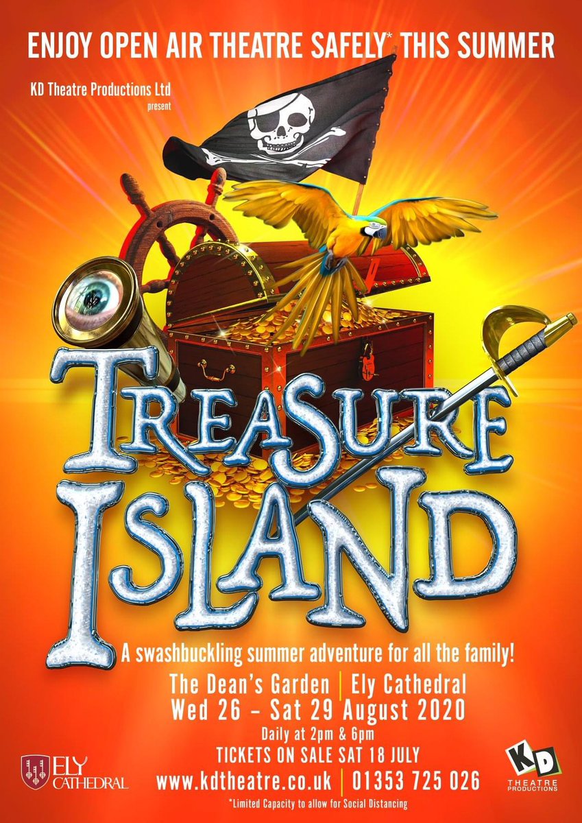 TommyJENTS's tweet photo. Script ready for Treasure Island Wednesday-26th till Sat-29 August 2020 Outdoor pantomime!
With @KD_Theatre ! BOOK NOW !
Tickets are selling fast #comedy #panto #outdoor #Ely #Cathedral #Silly #comic #unicycle #juggle #pantomime2020 #pantomimeoutside https://t.co/0qO1bhwBsp