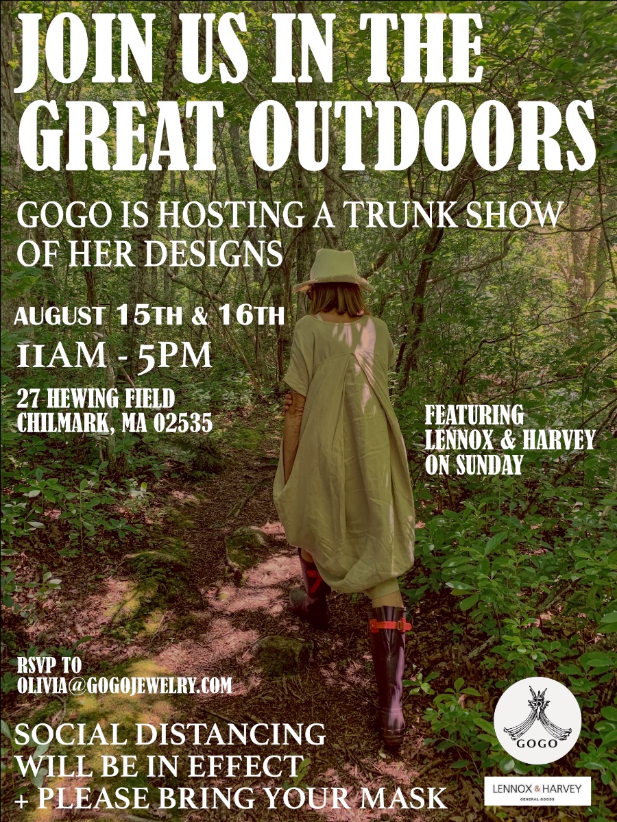 Join us for a GoGo Show on the Lawn with Friends Lennox &amp; Harvey - mailchi.mp/gogojewelry.co…
