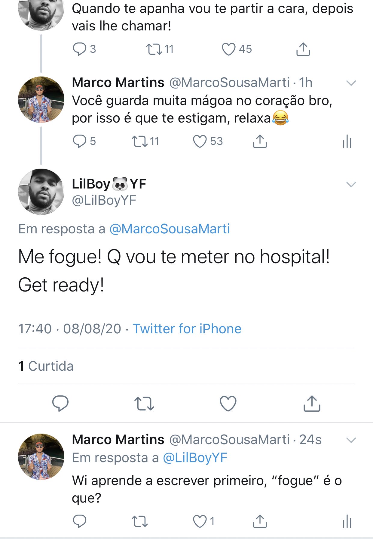 Marco Martins Fui Ameacado