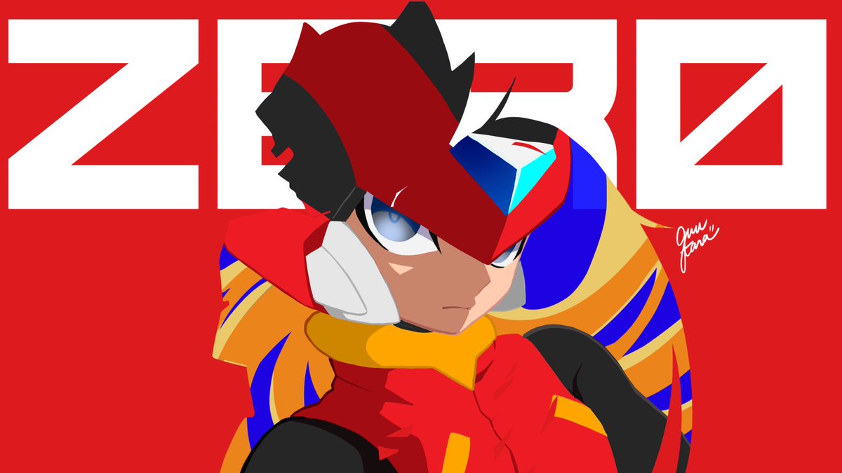 ゼロ(ロックマン) 「?ZEROから始まる? 」|𝙜𝙪𝙪𝙩𝙖𝙧𝙖@comms→closeのイラスト