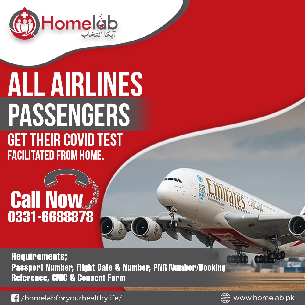 Homelabkhi's tweet image. Stay safe with #HomeLab. We are facilitating Covid-19 Testing to all the airlines  passengers from the comfort of their home. 

#bloodcollection #homelabservices #labathome #Covid19 #FlySafe #WHO