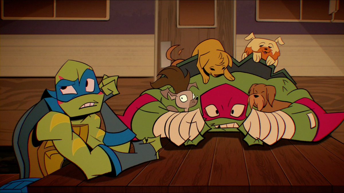Just really like the gestures from Leo here. Rottmnt character animation is so expressive even when they're just sitting at a table and talking.  #RottmntFinale  #RiseoftheTMNT  #SupportRottmnt  @Nickelodeon  @NickAnimation