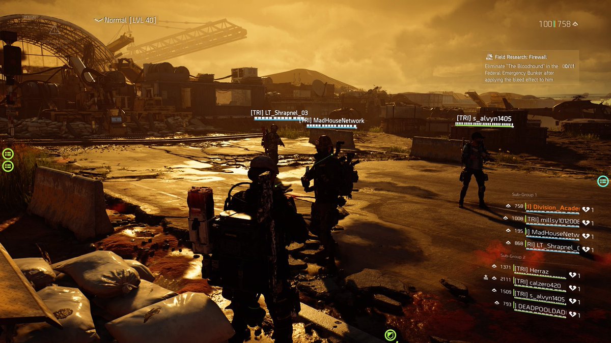 TeamResistanc11's tweet photo. Start of the TRI Iron Horse Community Assist Programme - first time clearances on all 4 Bosses and a time of 1 hour 3 mins... @TheDivisionGame @xWormer @ChelloBusDriver @Elites_Academy https://t.co/8tvQ9VPbBy