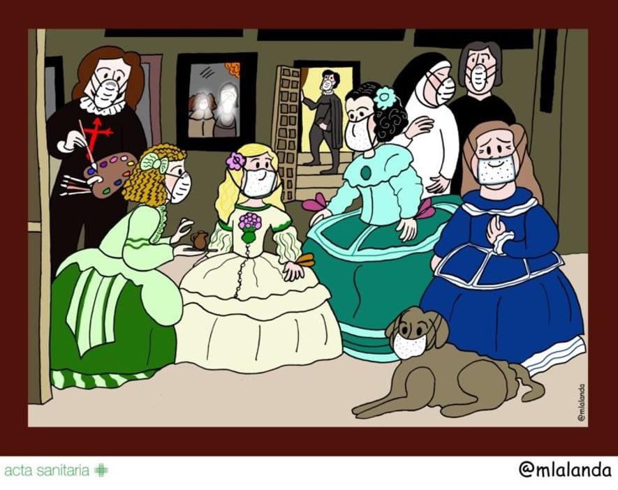 miprofeAP's tweet image. Spanish teachers and art lovers, I couldn’t resist. « Las meninas” versión 2020: