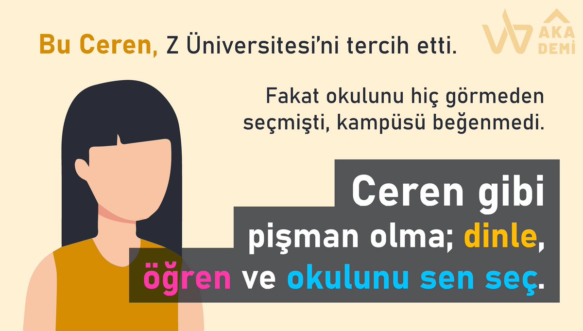 wevisionary's tweet photo. Ceren’in yaptığı yanlış tercih sizin için tecrübe olsun. WEVisionary Akademi’yi izleyin, tercihiniz doğru olsun.
Çok yakında YouTube'ta!
#wevisionary #akademi #üniversite #tercih #yks #tyt #ayt #youtube https://t.co/SVuB38IBhv