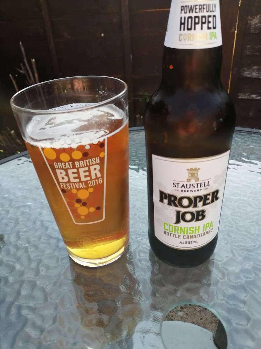#properjobambassador
<a href="/properjobale/">Proper Job Ale</a> <a href="/StAustellBrew/">St Austell Brewery</a> <a href="/Beermarketeer/">Marc Bishop</a> #hottestdayoftheyear
Before I left school my Mum and Dad hoped I'd get a Proper Job, sound advice from any parent.