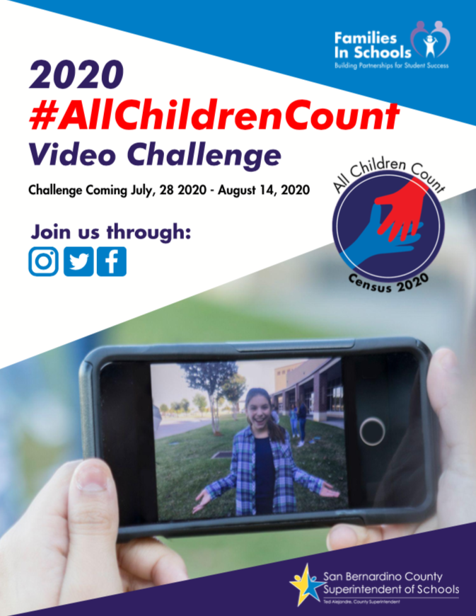 selacollab's tweet photo. Our @selacollab member @FamsInSchools is hosting a #2020Census Video Challenge from July 28, 2020 – August 14, 2020

First 100 people to post a video using #AllChildrenCount and/or #SBCSSCounts will qualify to receive a set of bilingual books to use or donate! https://t.co/wW5T34QPu1