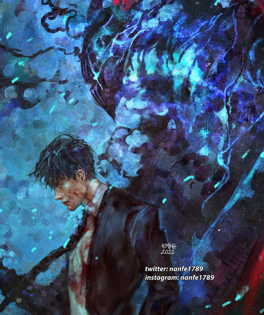 Nan Fe On Twitter The Shadow Monarch Quick Fanart Of Solo Leveling Sololeveling