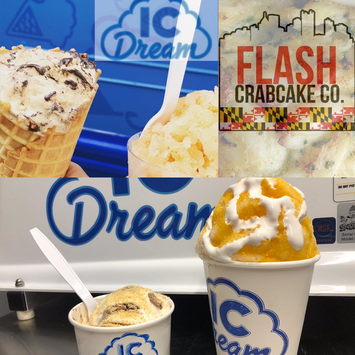 I_C_Dreamer's tweet photo. 🦀🍦 YESSSS!! You can have both❣️ You’ve earned it 😁 Join @i_c_dream & @flashcrabcakes 1-5pm Saturday 7500 Honeywell Lane Bethesda #MoCoFoodtruck #MoCoLife #mocofood #mocofoodie #Bethesdamd #ChevyChasemd #Kensingtonmd #Laytonsville #Potomacmd #Rockville #SilverSpringMD https://t.co/Y1pMQLzFax