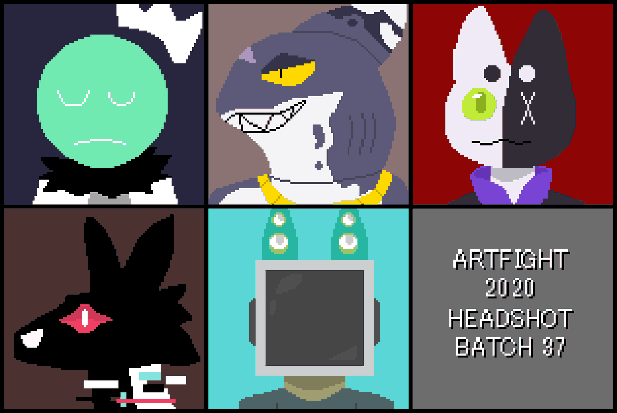 Wait, I counted wrong again. It IS supposed to stop at 325 LMAO.

Here's another batch for ArtFight!

326 [@tickjolt]
Tick

327 [@kaijvcorp]
Sharksona

328 [@niviescat]
Lex

329 [@ferretinapail]
Libre

330 [Largaretta / artfight.net/~Largaretta]
Kody