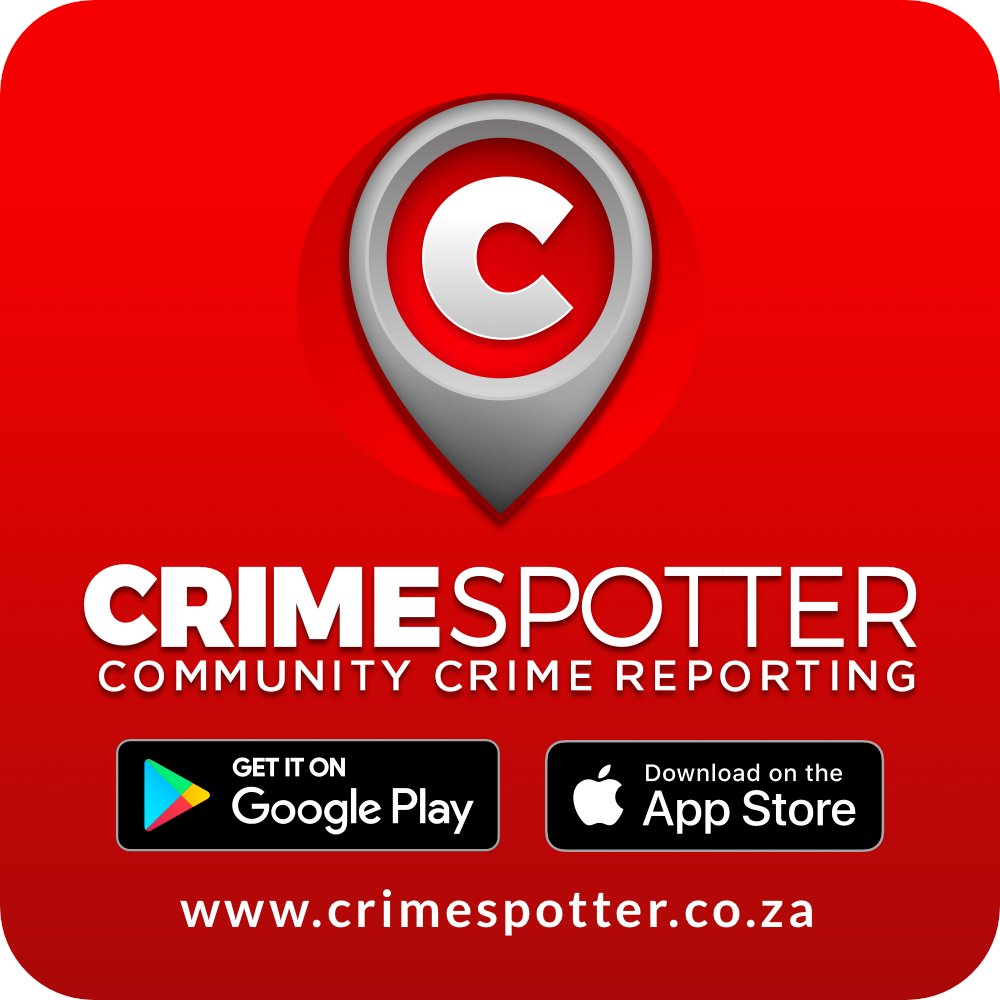 We are live on ALL App stores. 
Download FREE CrimeStopper App today. 

We can make South Africa safe. 
AppGallery - zurl.co/79Ul
App Store - zurl.co/64iB
Google Play - zurl.co/TXyu