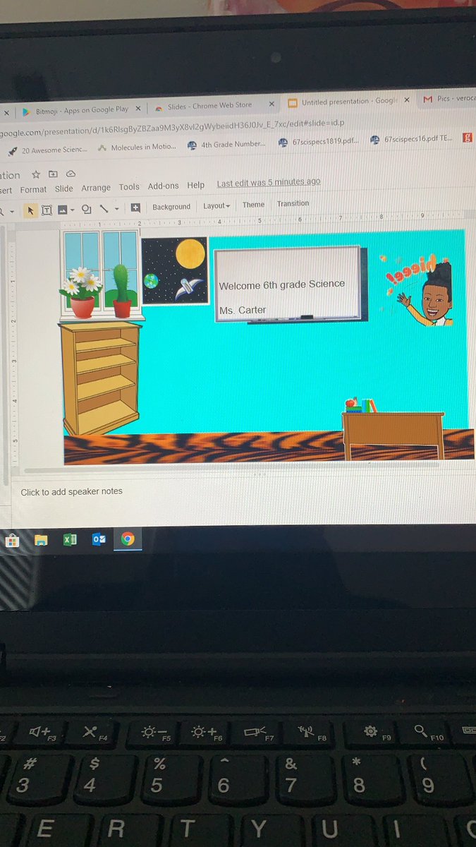 Working on my virtual classroom.