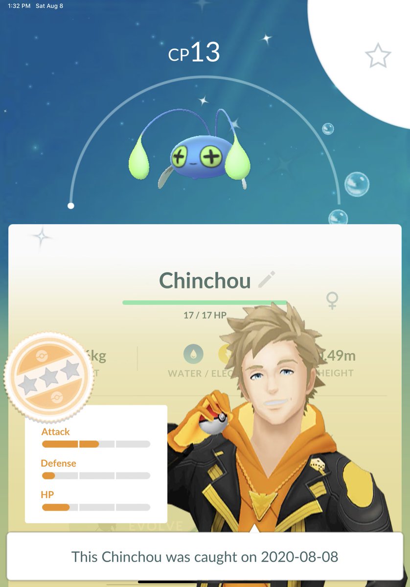 shiny_cat's tweet photo. That’s not a golden magikarp
My luck for shiny magikarps has been poopy (only 3 thus far), but hey. Shiny random incense attracted chinchidou!
#pokemongo #pokemongocommunityday https://t.co/U9mxbIcUr3