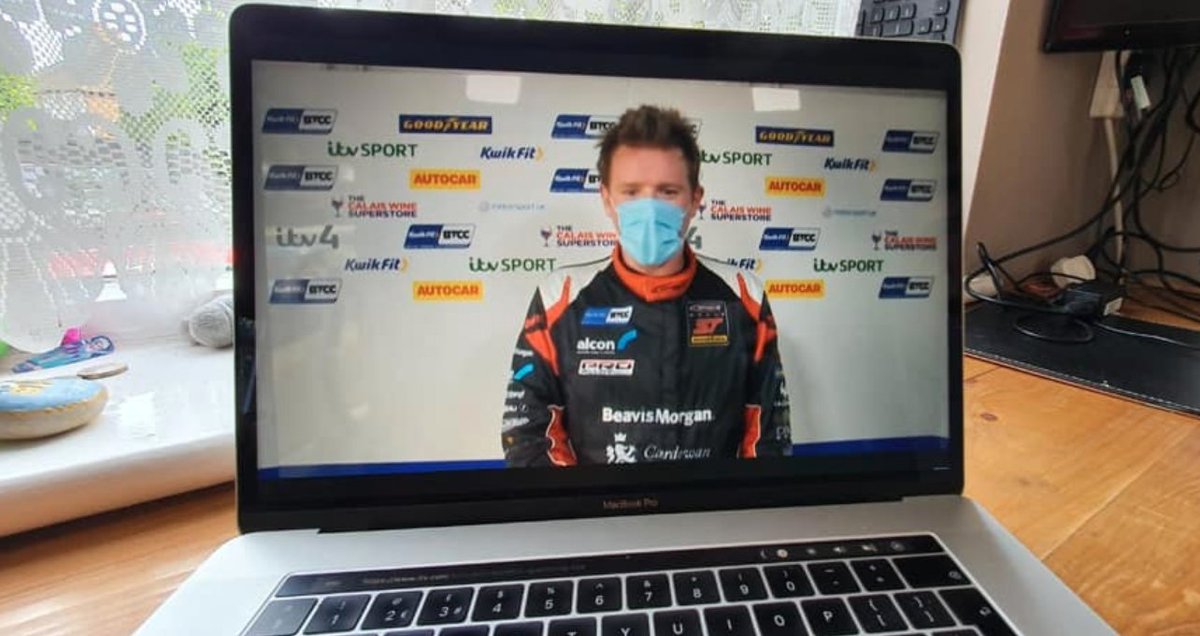 BeavisMorgan's tweet photo. While we can’t be there supporting you in person, we are definitely there in spirit. Well done @OllieJackson48. Placed 3rd for tomorrow's first race at @Brands_Hatch @BTCC. As you can see, we are very excited! 👍
#NoSpectatorsAllowed @Motorbase #imwithmotorbase #no1fans https://t.co/6xq97oatSx