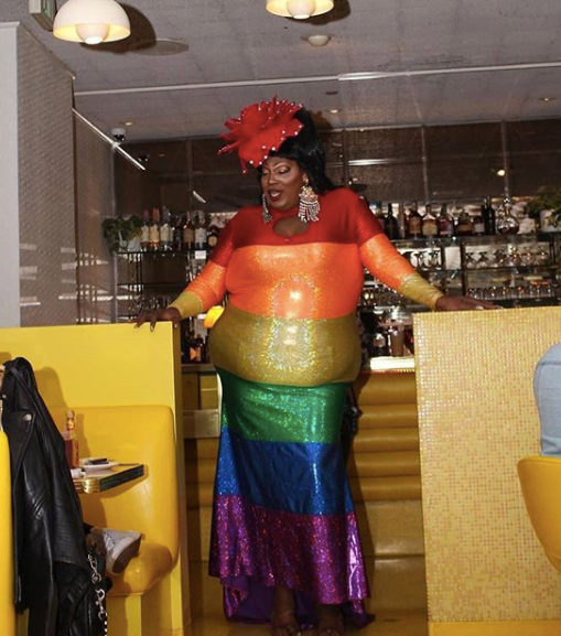 heyqweentv's tweet photo. Lady Red always spread love and pride everywhere she went #ripladyred https://t.co/eTrN7kbfRk