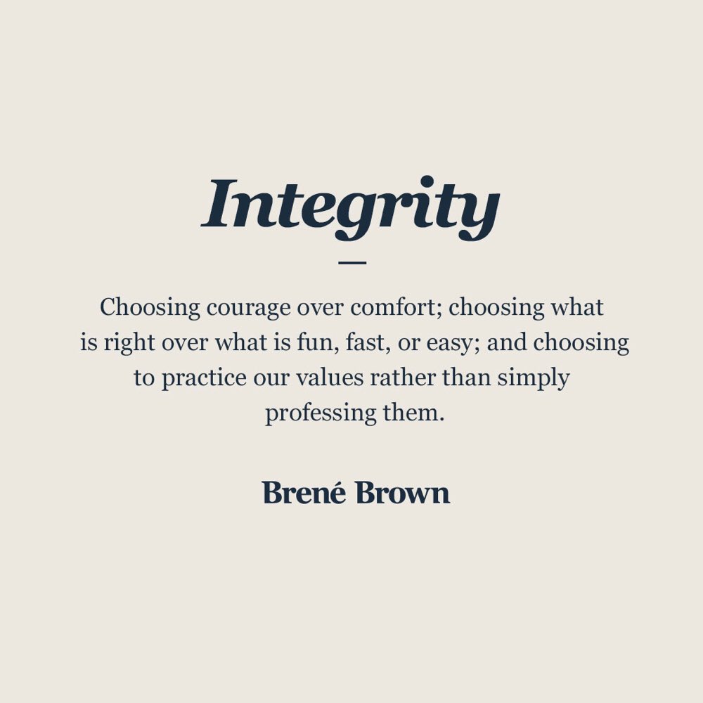 Practice over professing...applies to so much in life. <a href="/BreneBrown/">Brené Brown</a>