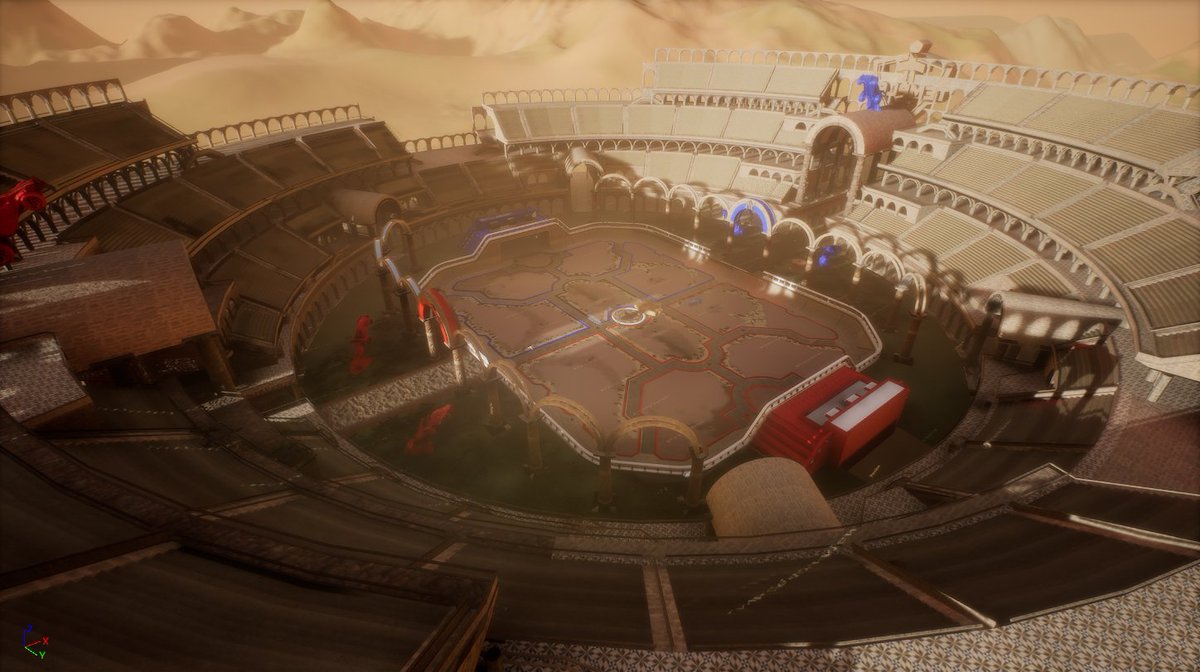 Aytte1's tweet photo. Took some shots of the @TemplarLeagues #RocketLeague  map for my artstation portfolio. Took some time to put together, but was definitely worth it! https://t.co/76xy9m1SMp