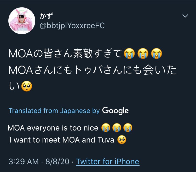 J-moas were really thankful 