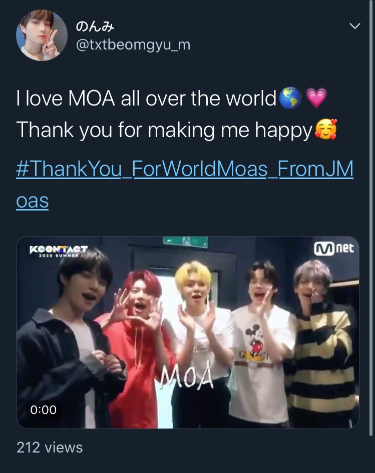 in fact, they were so thankful that they even started the hashtag  #ThankYou_ForWorldMoas_FromJMoas to thank i-moas for their hashtag and support!!! sooo sweet 