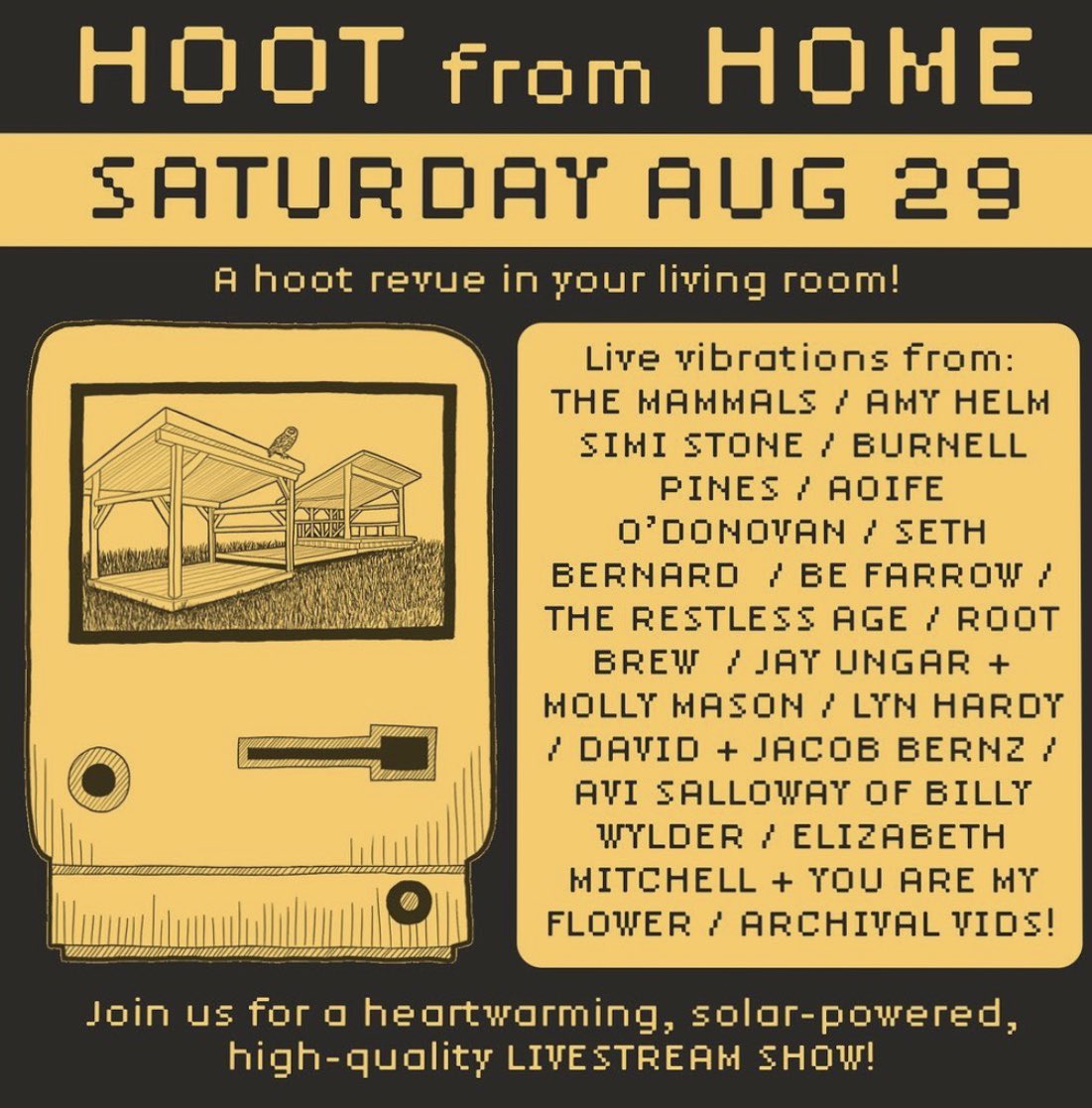 It’s getting Hoot in here! #homeiswherethehootis #musicfestival #livestream #folkmusic #community #2020