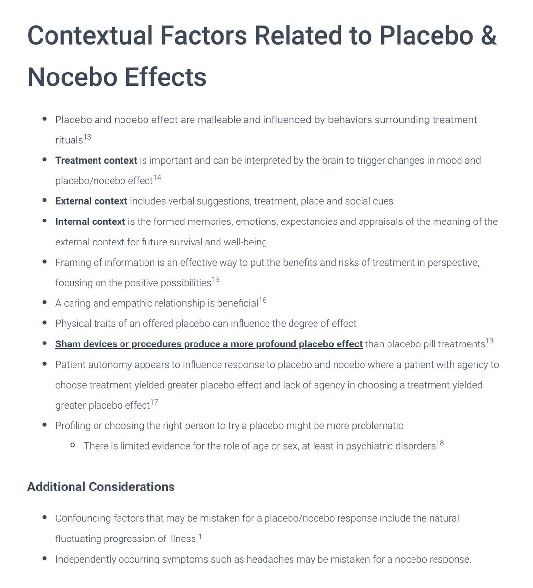 Nice review on placebo &amp; nocebo effects by @BPovieng posted.
A topic on pain medicine boards