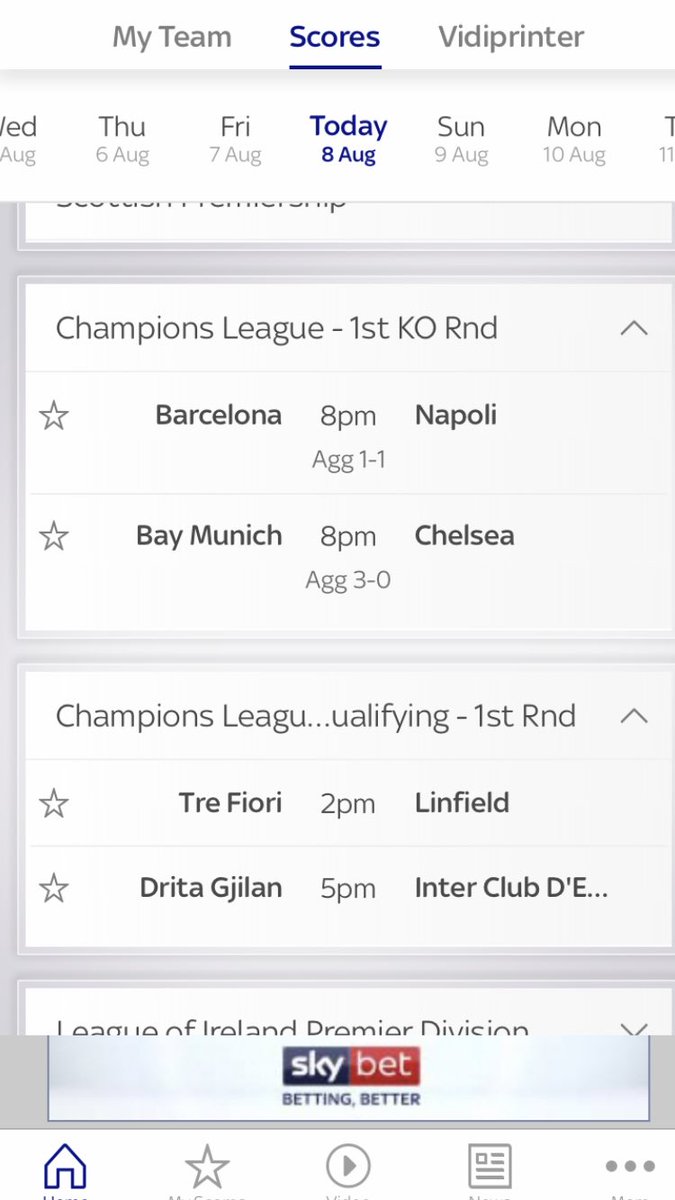 Dan_Upps's tweet photo. Been looking at the @SkySports football App.
What kind of world are we living in when last seasons @ChampionsLeague and next seasons @ChampionsLeague are being played on the same day. https://t.co/1f7gOYVxL5