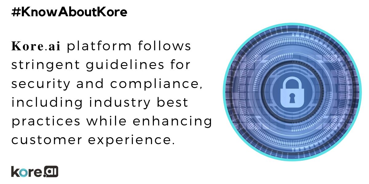 koredotai's tweet image. [𝐊𝐧𝐨𝐰 𝐀𝐛𝐨𝐮𝐭 𝐊𝐨𝐫𝐞] Learn how the 𝐊𝐨𝐫𝐞.𝐚𝐢 platform follows stringent guidelines for security and compliance, including industry best practices while enhancing customer experience - bit.ly/2EVTw3h

#BotSecurity #EnterpriseFirewall #VulnerabilityManagement