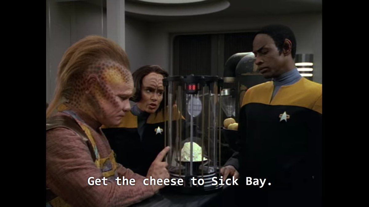 Learning Curve: A sort of fine episode that, due to production issues behind the scenes, serves at the finale for the entire first scene. The source of the single best out of context line in all of Voyager, if not all of Star Trek itself