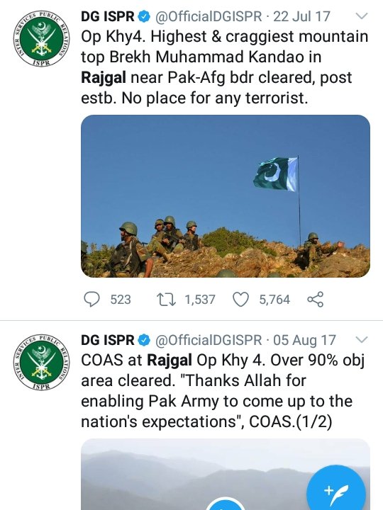  @OfficialDGISPR declared Tirah Rajgal clear n 2017. But today here in 2020 v r told that n NEXT 15 days de-mining teams WILL b made for clearing mines.Colossal negligence, lake of will, irresponsibility and totally ignoring the fact that 22K families r IDPs 4rm the area..