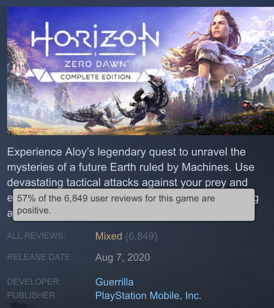 Horizon Zero Dawn Complete Edition Steam CD Key
