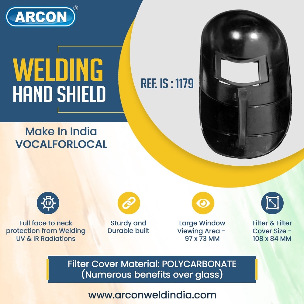 ArconWeldIndia's tweet photo. #Arcon #ArconWeldIndia #WeldDoneWell #industrial #welding #MMAW #arcwelding #makeinindia #vocalforlocal #electricwelding #handshield #weldingsafety #faceprotection #eyeprotection #uvradiation #handscreen #weldinghandshield #Rafale https://t.co/9rGI8OlC0m