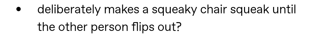 sounded like Ace to me.he doesn't have a squeaky chair of his own tho, gods above and the whole Whitebeard Pirates forbid that boy to have one because they know how it's going to end. everytime Ace's personal chair in his own personal, private room got squeaky,