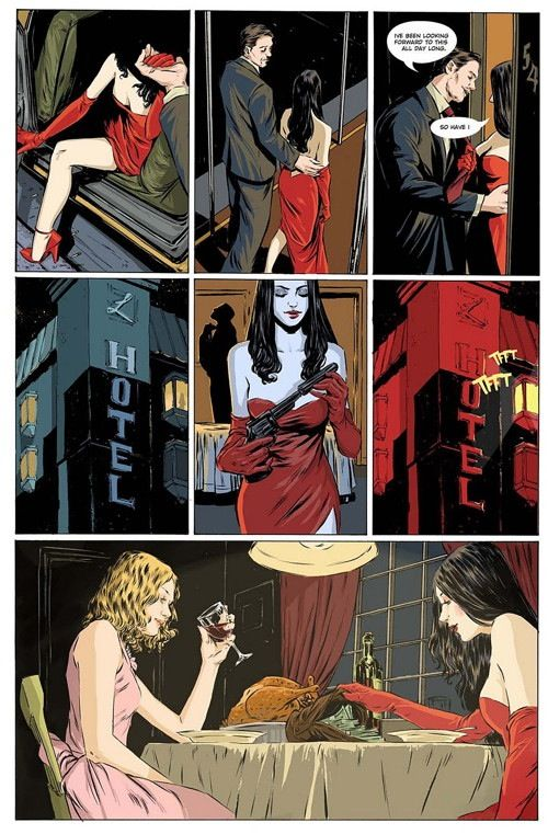 47. Vanesa R. Del Rey - one of my favorite things about her style is how it demonstrates how closely genres like horror and noir are from one another. Very moody with a sense of dense atmosphere. Also drew one of the best issues to ever focus on The Scarlet Witch.