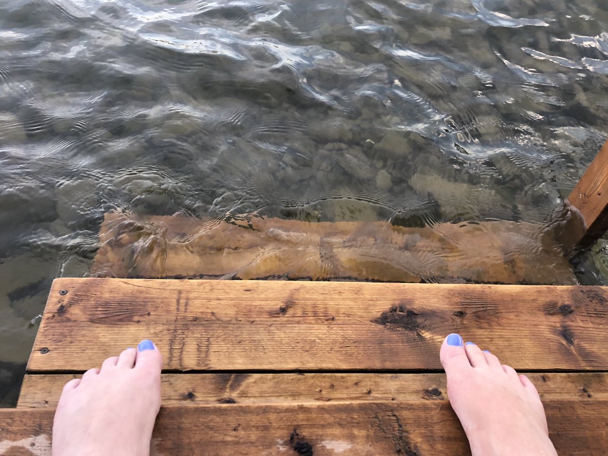 MsJaimeBrown's tweet photo. When you can literally walk off of the dock into the water. #cottagelife #vacationfinally https://t.co/0WphifMrze