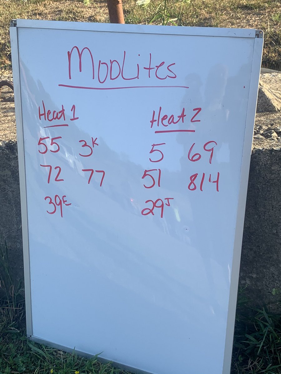 Brian will be starting third in the 2nd heat!