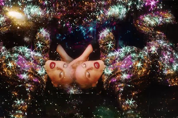 idolator's tweet photo. .@kylieminogue's "Say Something" video is a glittery, glamorous journey across the universe 🪐💫✨ https://t.co/tacL2YXZ7V