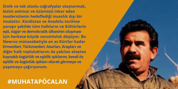 Syrians_North's tweet photo. Bizim bir Özgürlük tutkumuz var. Bu Özgürlük tutkusu 4 duvara sığmaz. 

#MuhatabÖcalan https://t.co/IJMGchOX21