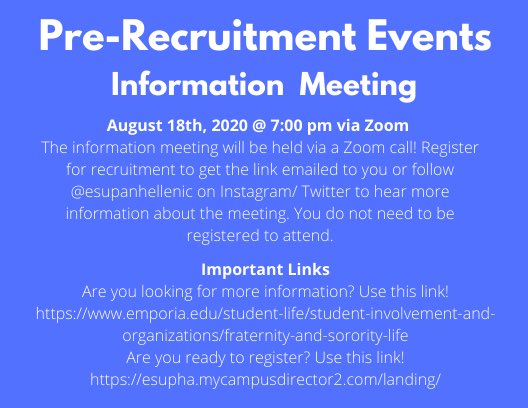 ESU Panhellenic Association tweet media